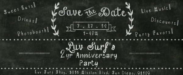 Luv Surf Shop celebrates its second anniversary
