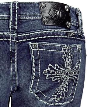 Denim with rhinestone pockets at The Buckle. Photo: Buckle website