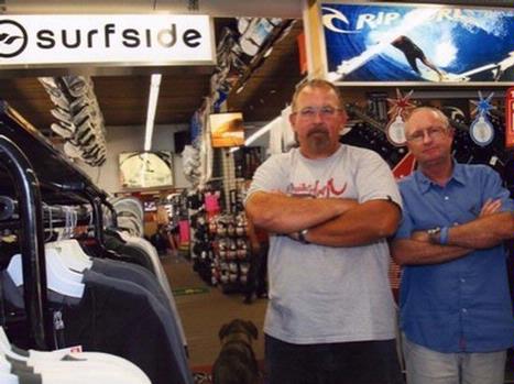 Surfside Sports owners Duke Edukas and Paul Burnett. Photo courtesy of Surfside.