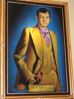 A painting of Zumiez CEO Rick Brooks.