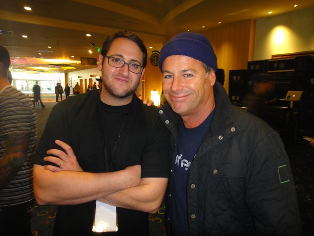Agenda Show Director Aaron Levant and Hurley Founder Bob Hurley. Bob was at Surf Expo Thursday. All photos by Shelby Stanger.