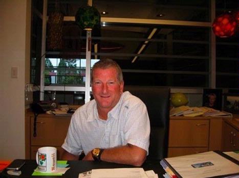 Quiksilver CEO and Chairman Bob McKnight in his office at Quiksilver headquarters this month.