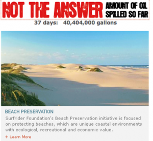 Surfrider Foundation's official announcement in response to today's comments by President Obama