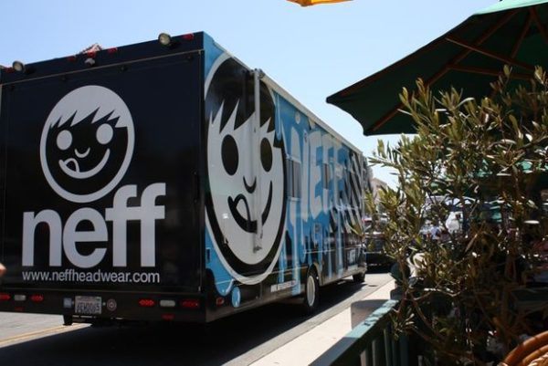 The marketing scene in downtown HB