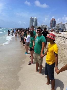 Protesters in Miami. Photos courtesy of the Sierra Club.