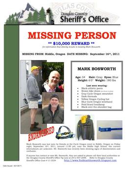 Flyer courtesy of Douglas County Sheriff's Department.