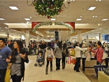 Holiday shoppers last year.