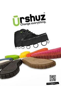 Urshuz features shoes with interchangable uppers and bottoms. Photo courtesy of Urshuz.