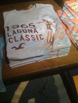 A Hollister shirt. The chain is based in Ohio. Shop-eat-surf file photo.