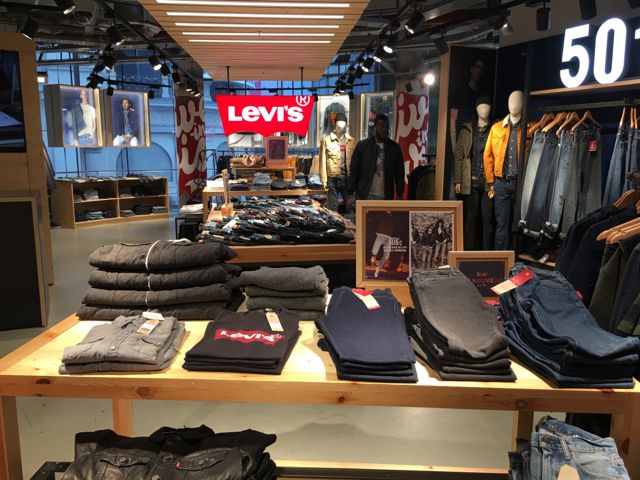 Just a small part of the huge Levi's section