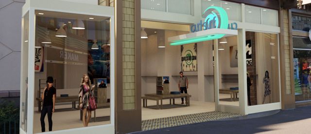 A rendering of the new Curl Surf store coming to Downtown Disney in Anaheim - Image courtesy of Curl