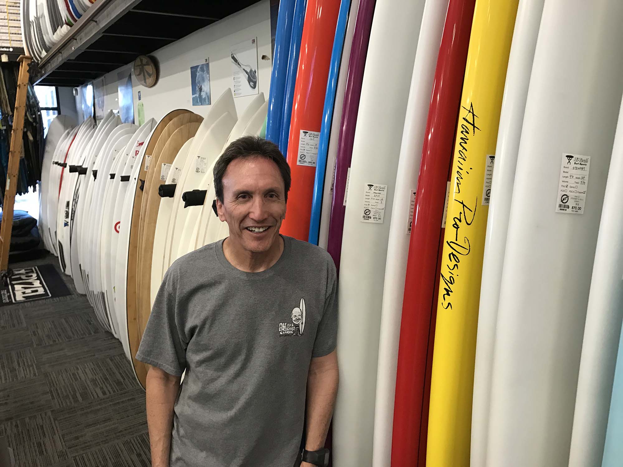 Owner Kim Ball inside the store
