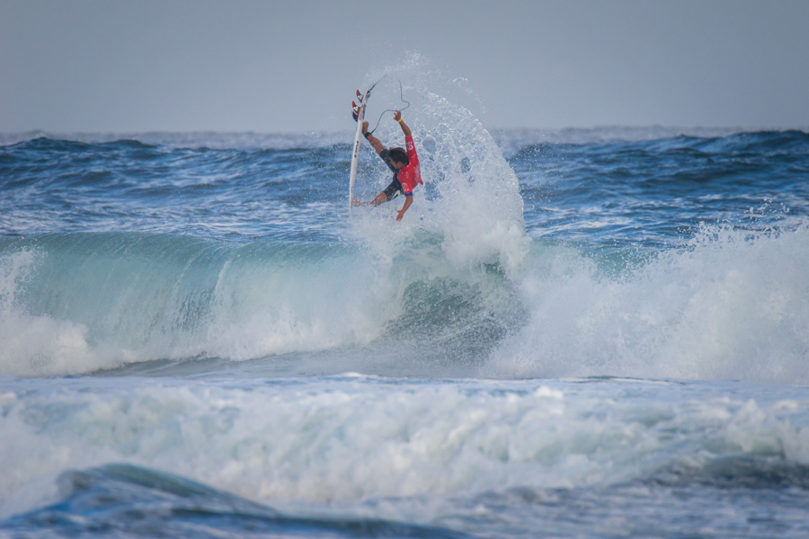 Yuji Nishi is part of a strong generation of Surfing youth coming out of Japan. Nishi took the individual Copper Medal in the Boys U-16 Division at the 2016 VISSLA ISA World Junior Surfing Championship. Photo: ISA / Sean Evans