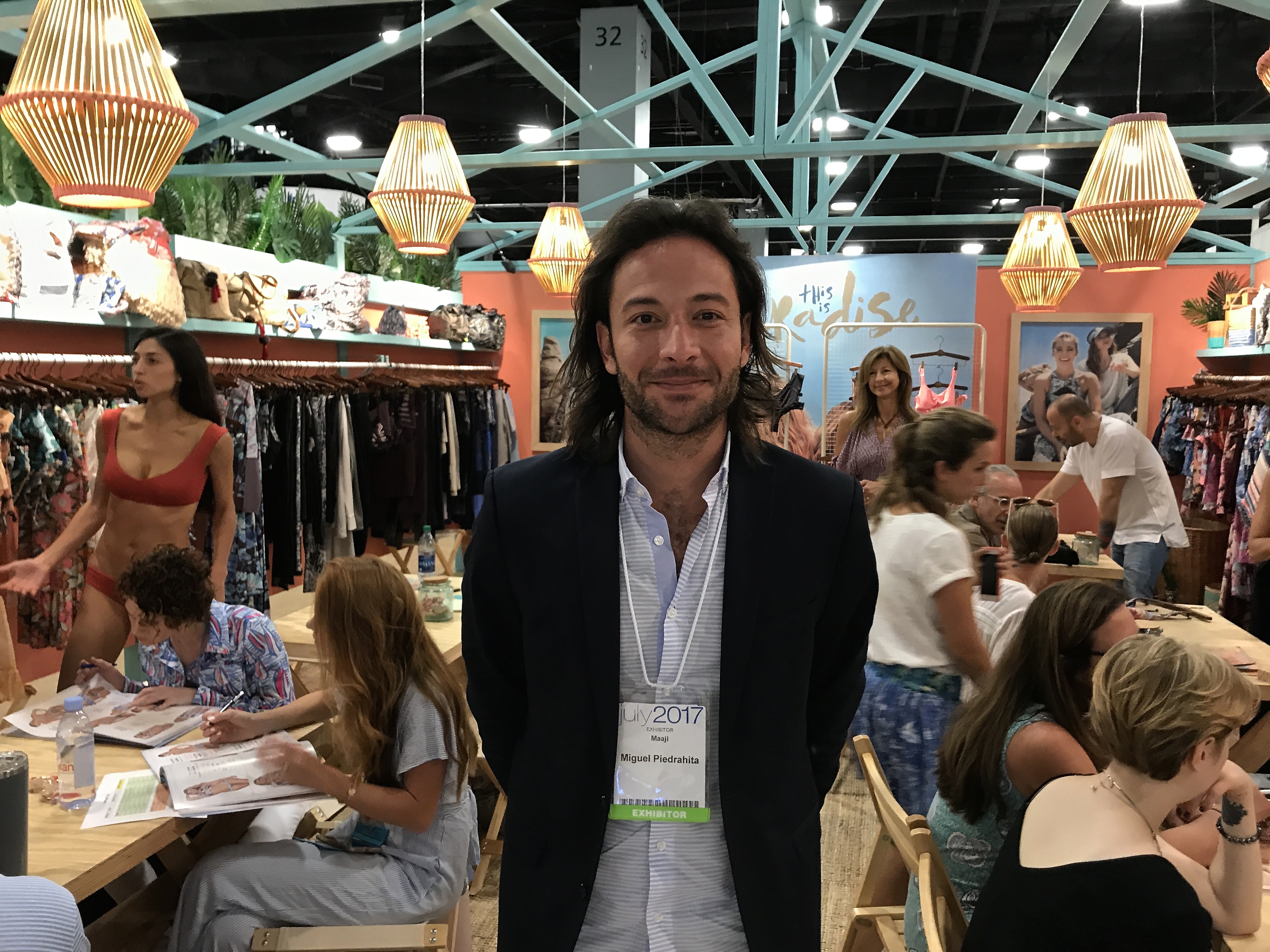 Maaji CEO Miguel Piedrahita at Miami SwimShow last week - Photo by SES