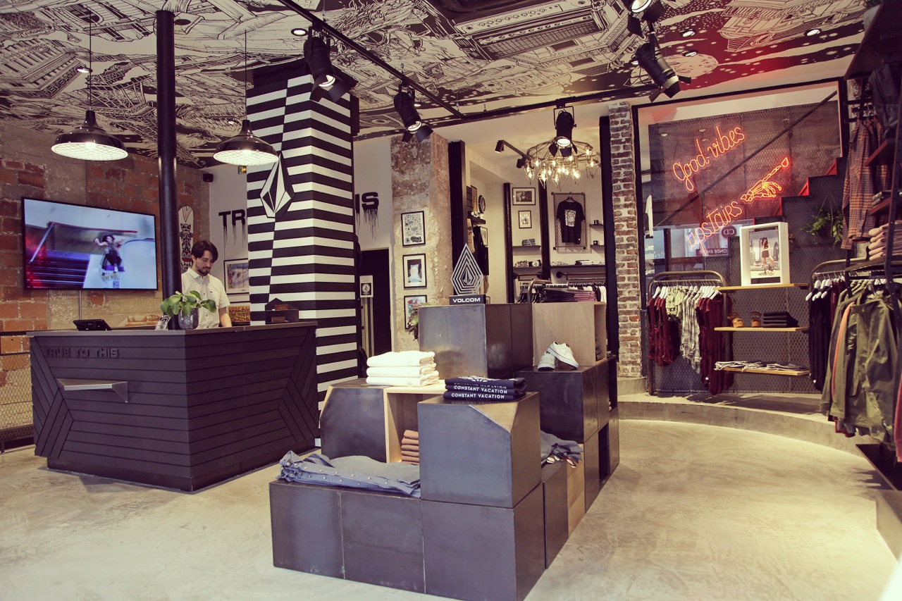 The new Volcom flagship store in Paris - Photo courtesy of Volcom