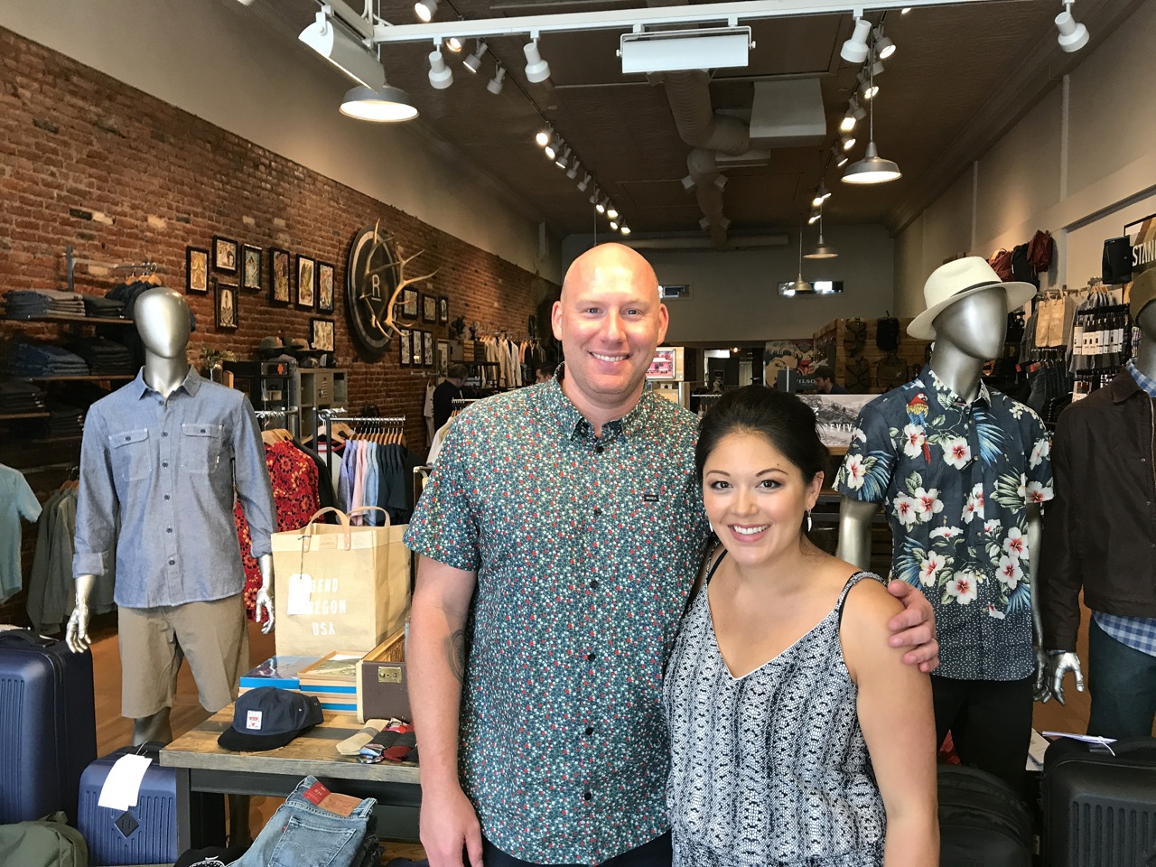 Owners Jon and Christine Davis in their Bend