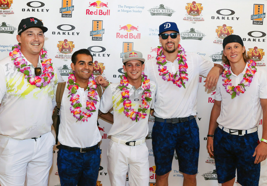Ryan Sheckler and Klay Thompson joined by friends: Philippe Zarif