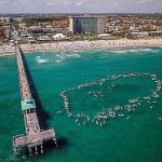 The paddle-out Sunday to honor the 17 victims of the school shooting in Parkland