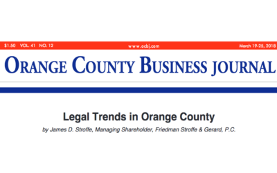 FSG’s Jim Stroffe Featured in Orange County Business Journal’s “Law Firms Special Report”