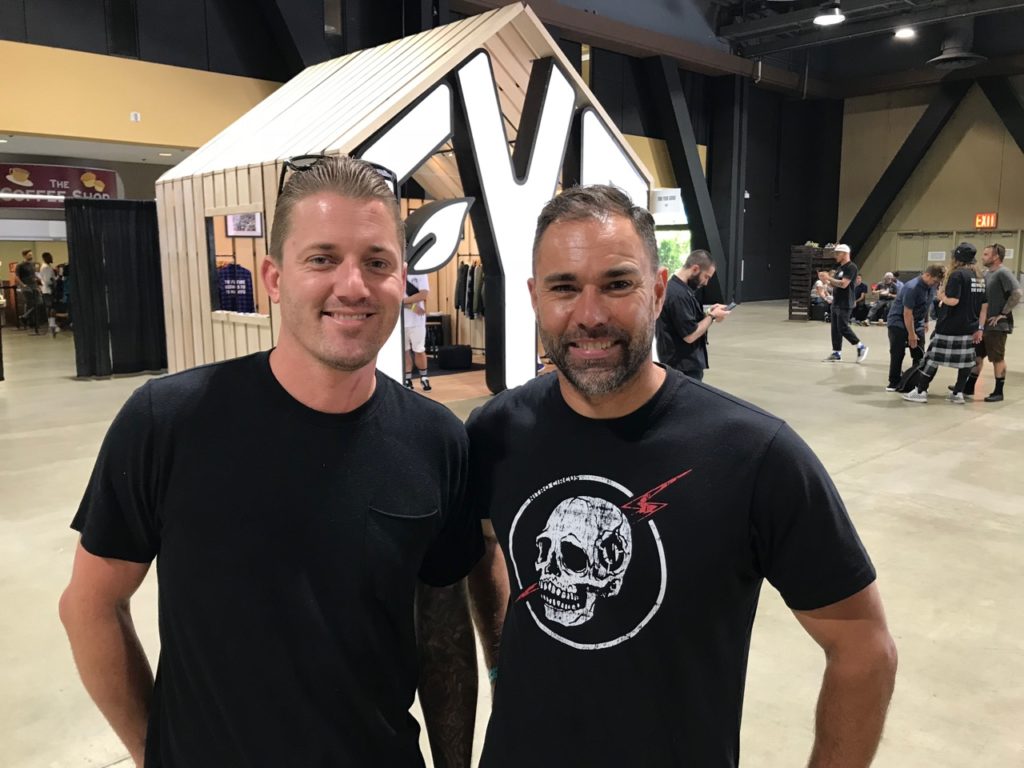 Jye Townend with Bryan Ellis of Nitro Circus