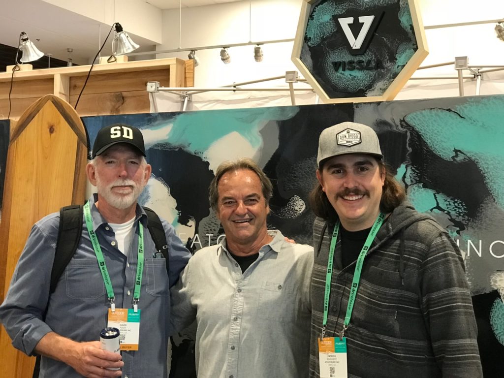 Dave Nash of Sun Diego, Paul Naude of Vissla, Patrick Whinnery of Sun Diego
