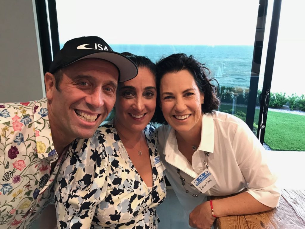ISA President Fernando Aguerre with Bahara Stapelberg and Debbie Naude