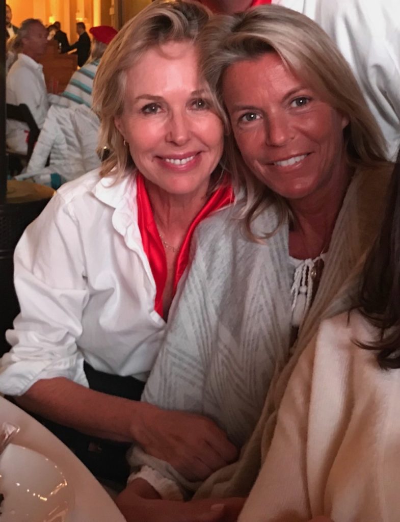 Annette McKnight with Pierre's wife, Marianne