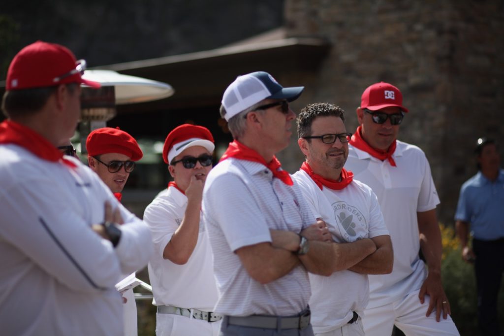 Boardriders CEO Dave Tanner, second from right, at the event