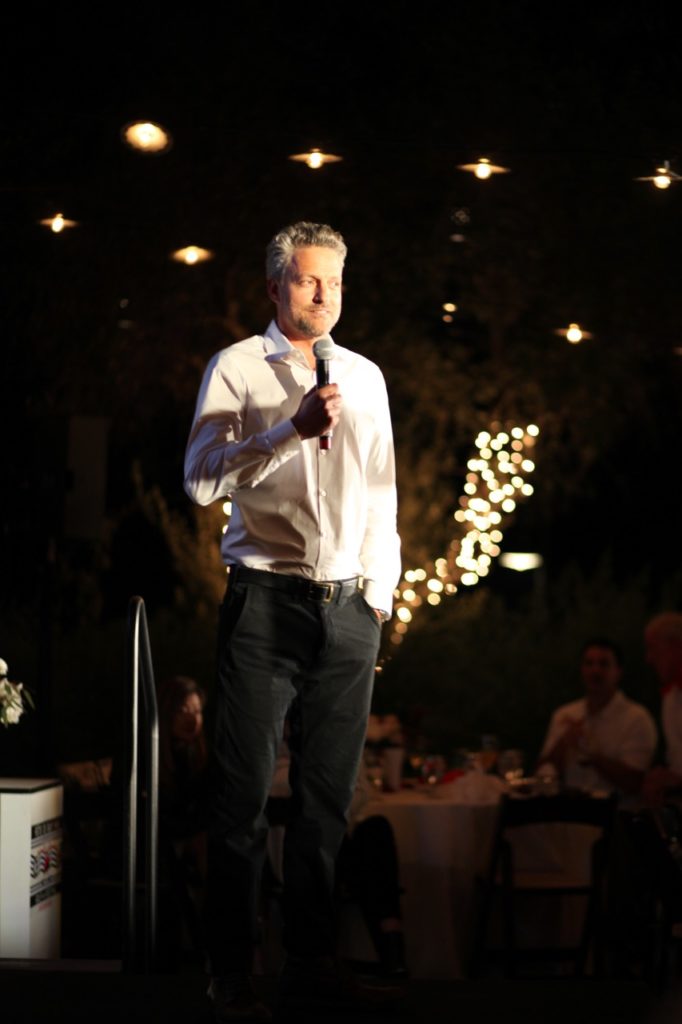 Jon Rose gave a speech at the event