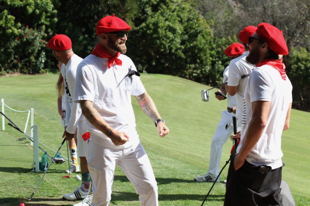 Brandon Ward, left, of FxCancer