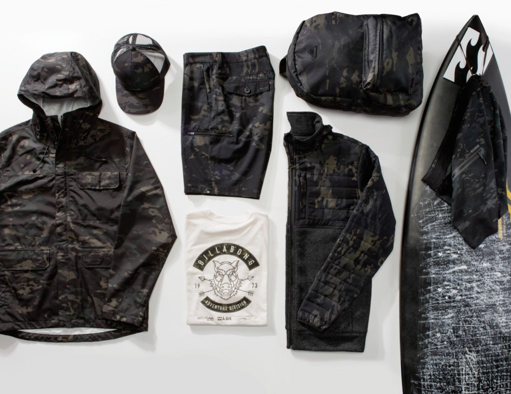 The Billabong Adventure Division collaboration with MultiCam Black for Shane Dorian
