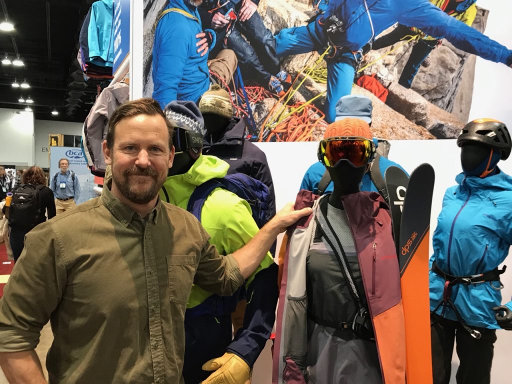 Eric Wallis, Patagonia's product line manager for snow