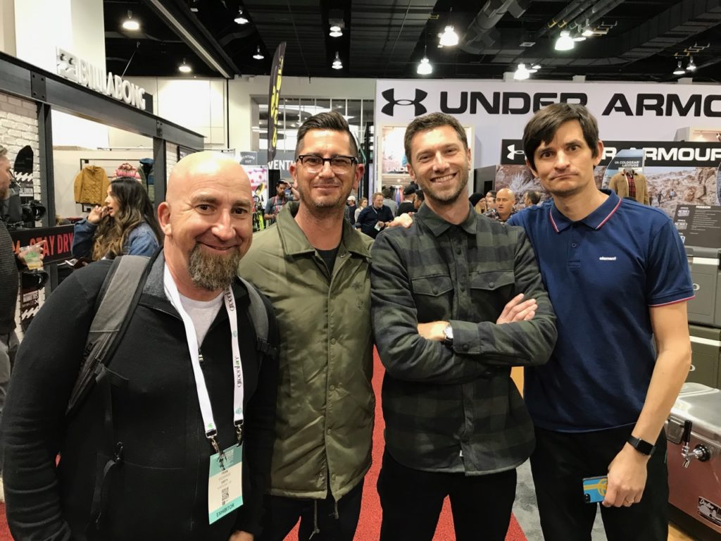 Fran Richards of Hookit, Mark Weber of Billabong, Jon Sinko of Element, Brian Garofalow of Igloo