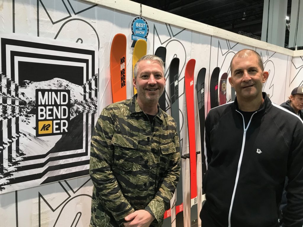 K2 Sports President John Colonna with Global VP of Marketing Tim Swart