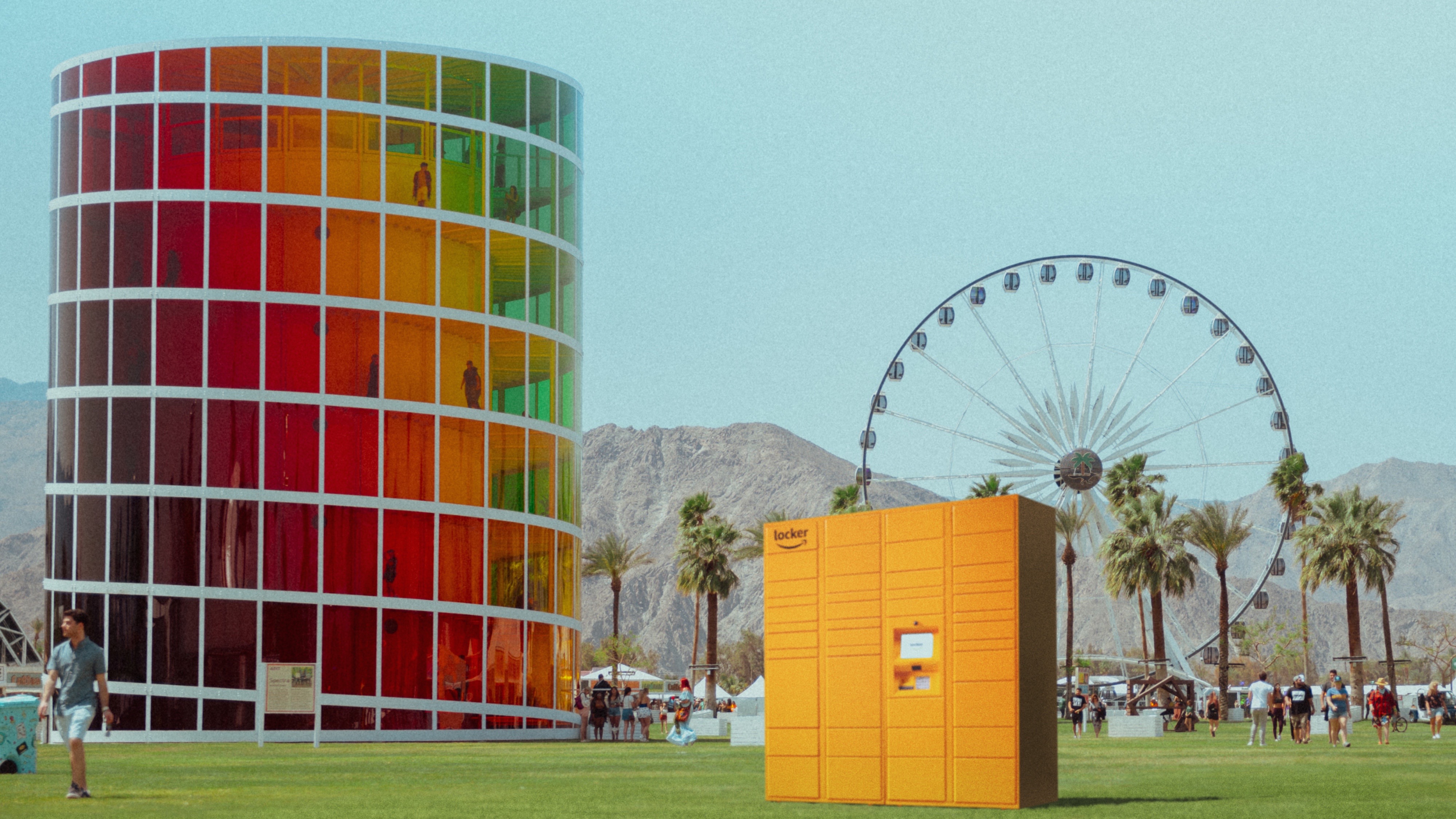 Amazon Lockers at Coachella 1