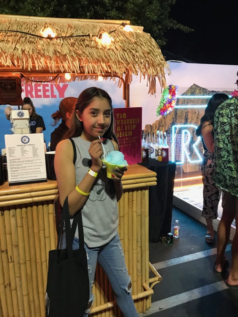 Reef also offered shave ice