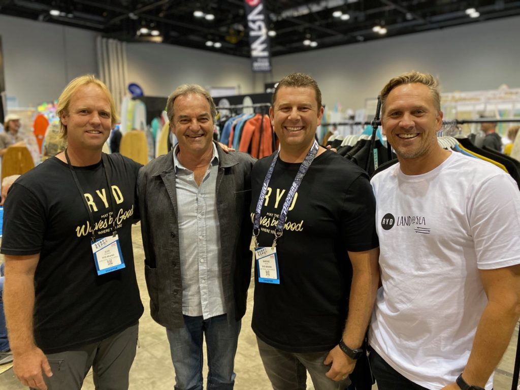 Team South Africa: Alex Munro of new brand RYD, Paul Naude of Vissla/Stokehouse, Barend Buys of Ryd and Brad Bricknell of the Business of Surf