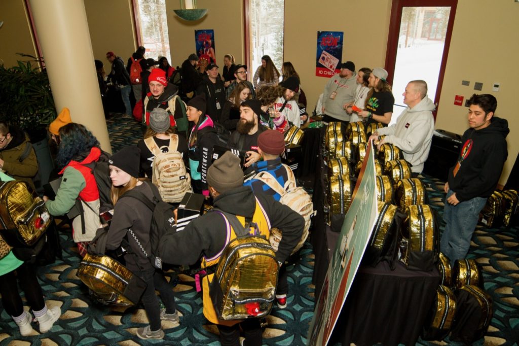 Employees arrive for the two-day event - Photo courtesy of Zumiez