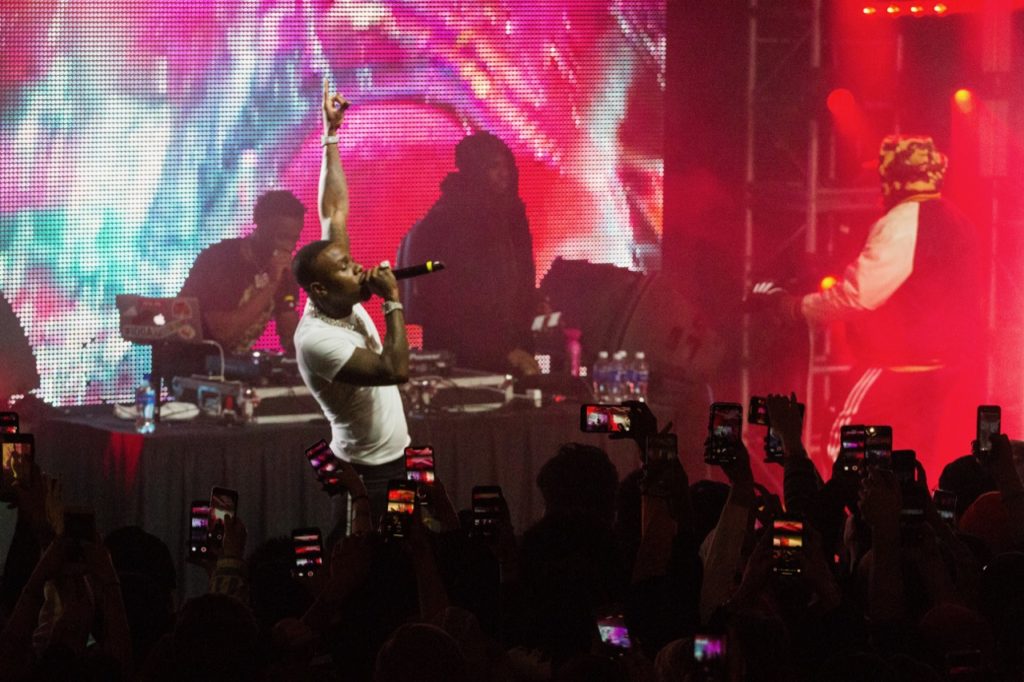 DaBaby performs - Photo courtesy of Zumiez