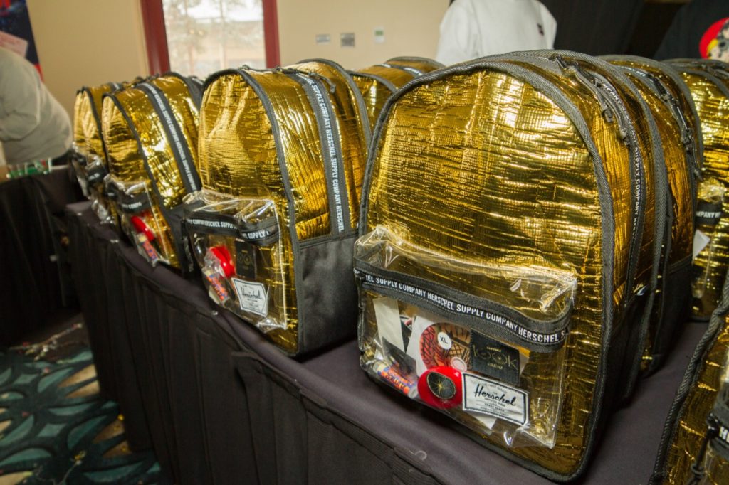 Gold backpacks from Herschel Supply - Photo courtesy of Zumiez
