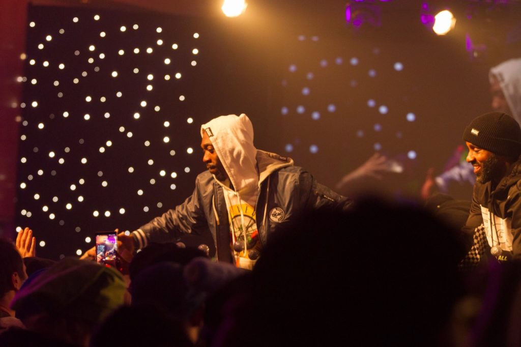 Stevie Williams on stage - Photo courtesy of Zumiez