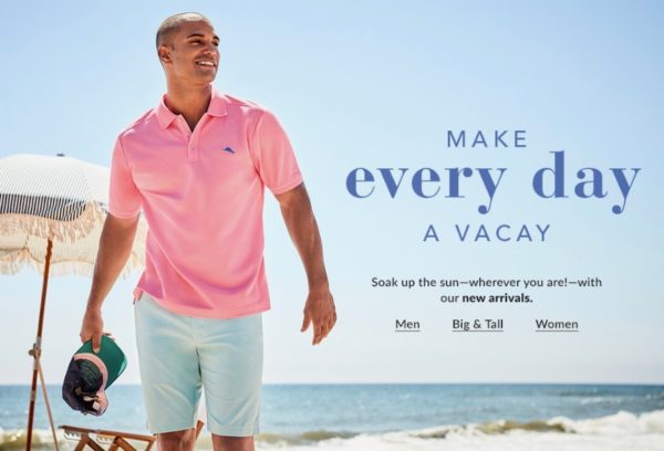 Tommy Bahama Retools Marketing Message, Shifts Spring Shipments to December