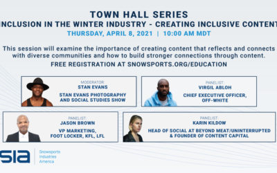 SIA Town Hall Series – Inclusion in the Winter Industry – Creating Inclusive Content