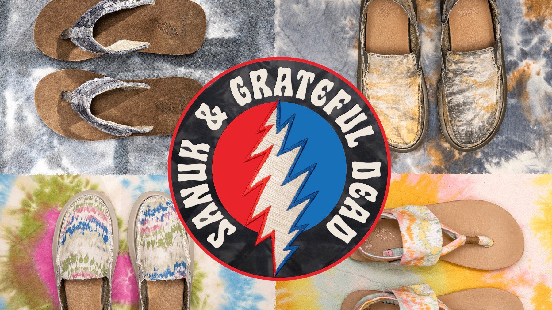 Sanuk Grateful Dead Spring 2021 Collection