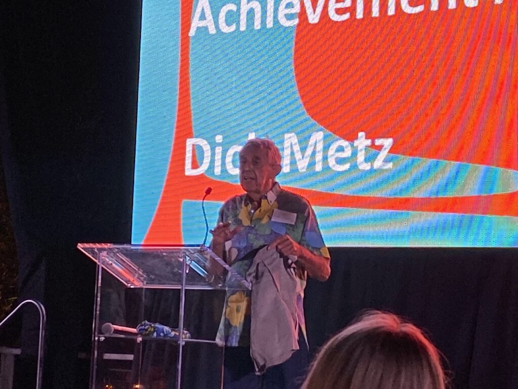 Dick Metz - 92, and still vibrant and frisky