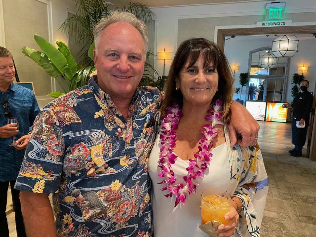 Jake Schwaner of Hobie and wife, Tori