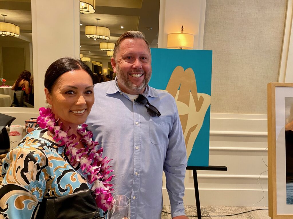 Lana Blankinship and RVCA's Brad Blankinship