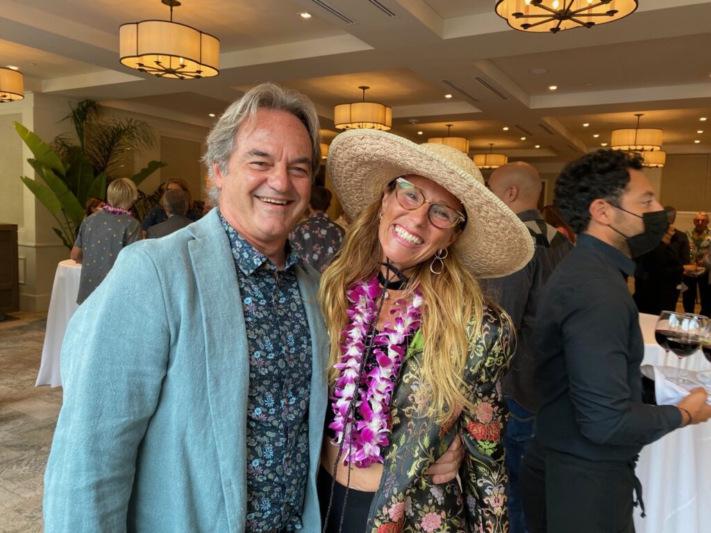 Paul Naude of Vissla and Florencia Gomez Gerbi of Greenpacha Hats
