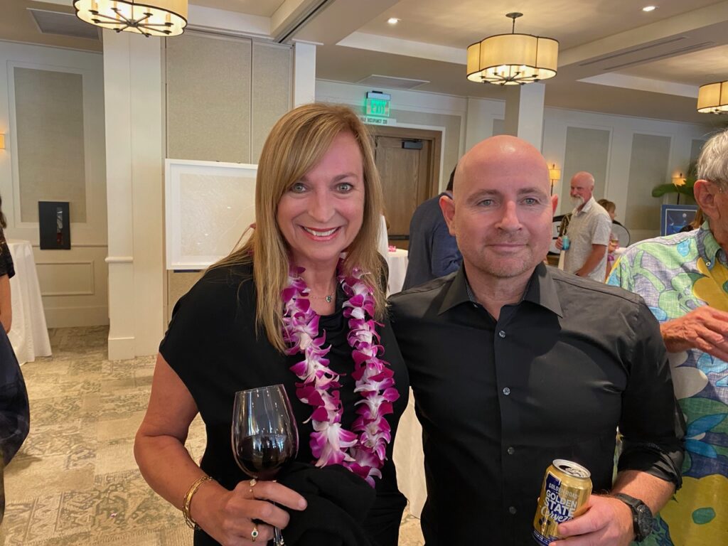 The recently retired Vicki Redding of Vans and Shannan North of Boardriders