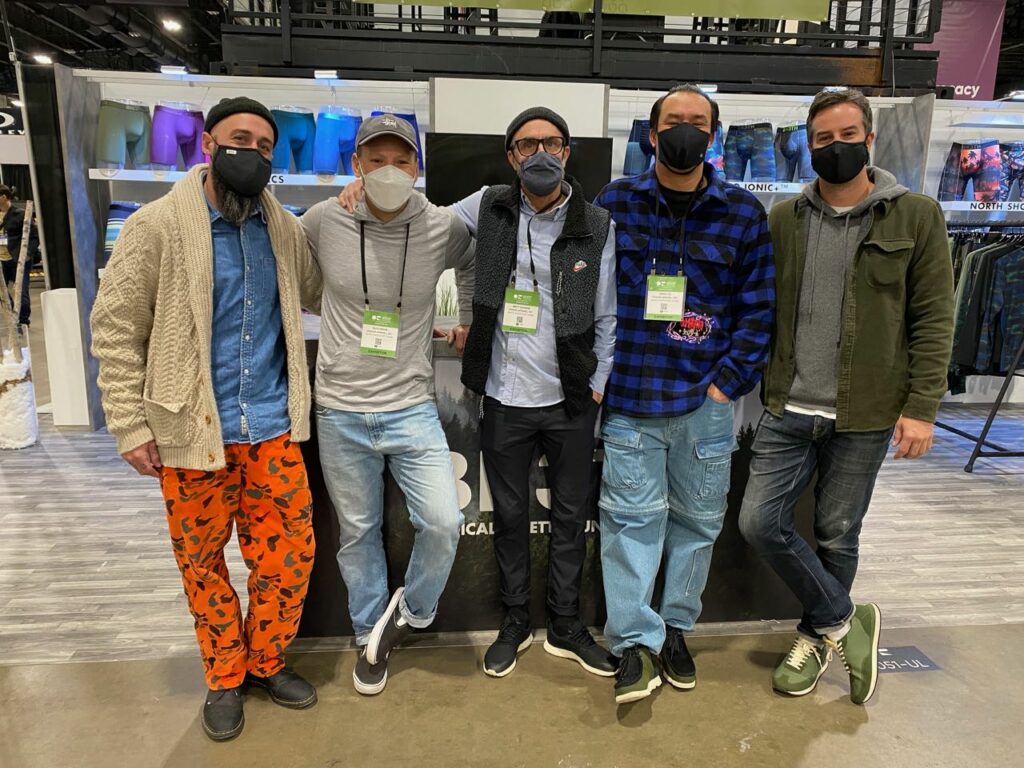 The BN3TH crew at OR - Aubrey Dilatush, Zach Boon, Matt Keenan, Vince Ho and Michael Loughlin